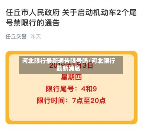 河北限行最新通告限号吗/河北限行最新消息-第2张图片