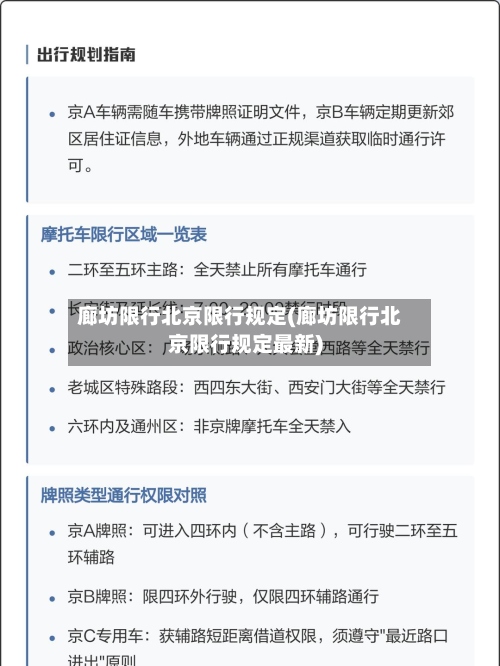 廊坊限行北京限行规定(廊坊限行北京限行规定最新)-第3张图片