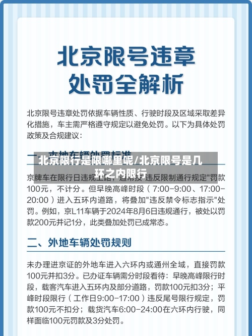 北京限行是限哪里呢/北京限号是几环之内限行-第2张图片