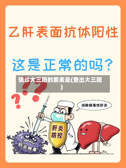 确诊大三阳的要素是(查出大三阳)