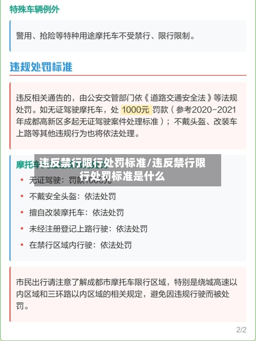 违反禁行限行处罚标准/违反禁行限行处罚标准是什么-第3张图片