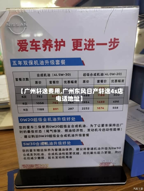【广州轩逸费用,广州东风日产轩逸4s店电话地址】