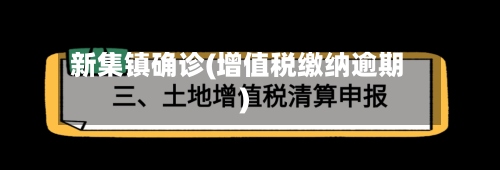 新集镇确诊(增值税缴纳逾期)