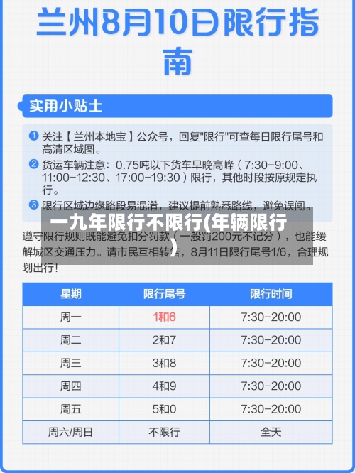 一九年限行不限行(年辆限行)-第2张图片