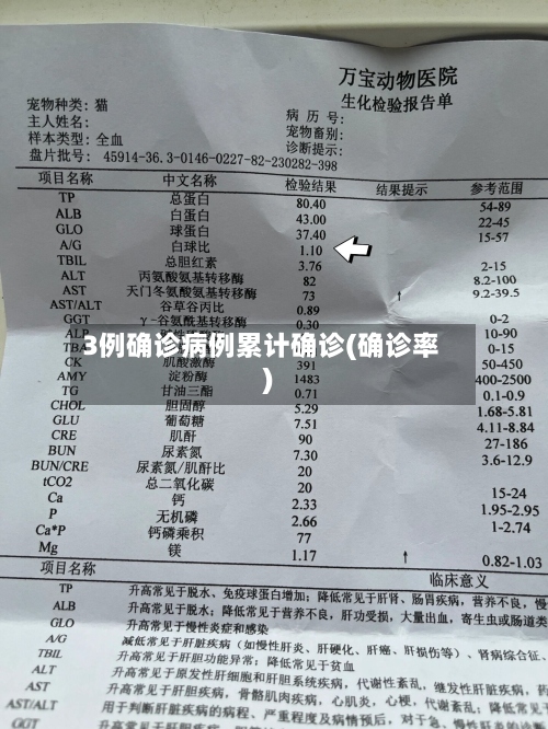 3例确诊病例累计确诊(确诊率)