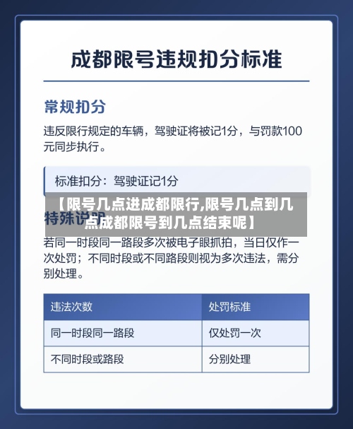 【限号几点进成都限行,限号几点到几点成都限号到几点结束呢】-第3张图片