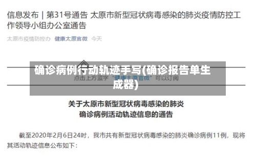 确诊病例行动轨迹手写(确诊报告单生成器)
