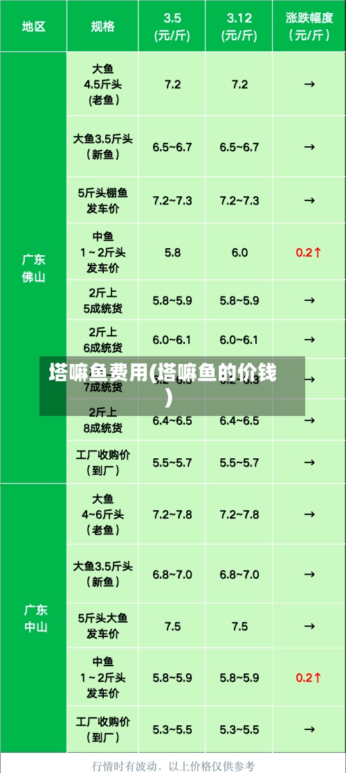 塔嘛鱼费用(塔嘛鱼的价钱)-第3张图片
