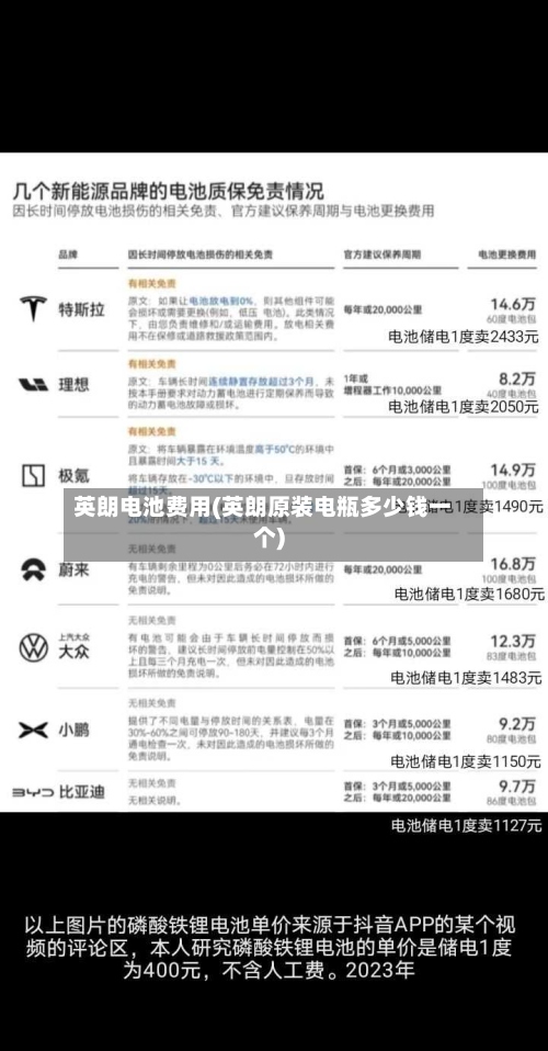 英朗电池费用(英朗原装电瓶多少钱一个)
