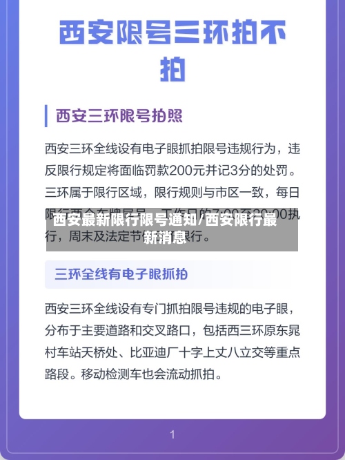 西安最新限行限号通知/西安限行最新消息-第2张图片