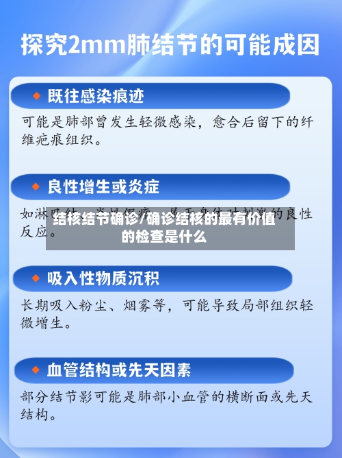 结核结节确诊/确诊结核的最有价值的检查是什么-第3张图片