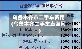 乌鲁木齐市二手车费用(乌鲁木齐二手车直卖网)-第2张图片