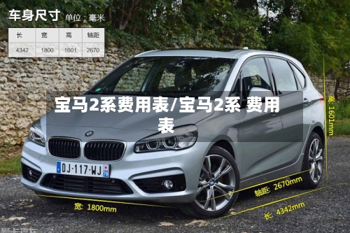 宝马2系费用表/宝马2系 费用表
