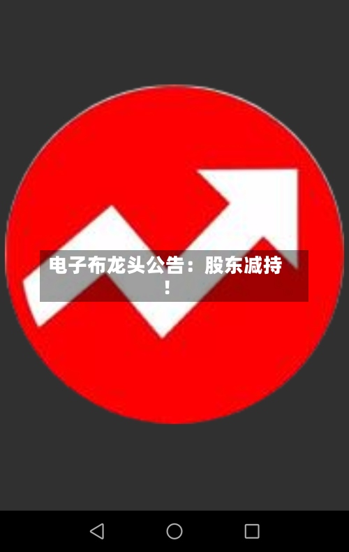 电子布龙头公告:股东减持!-第3张图片