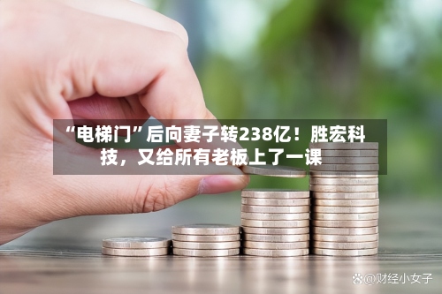 “电梯门”后向妻子转238亿！胜宏科技，又给所有老板上了一课