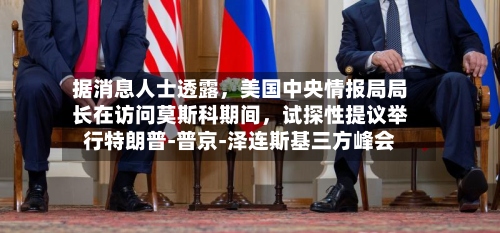 据消息人士透露，美国中央情报局局长在访问莫斯科期间	，试探性提议举行特朗普‑普京‑泽连斯基三方峰会-第2张图片