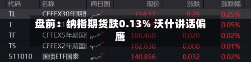 盘前：纳指期货跌0.13% 沃什讲话偏鹰-第1张图片