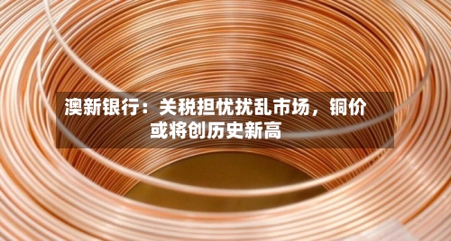 澳新银行：关税担忧扰乱市场	，铜价或将创历史新高-第2张图片