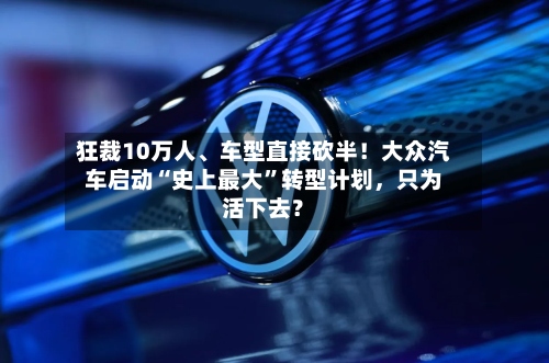 狂裁10万人、车型直接砍半！大众汽车启动“史上最大”转型计划，只为活下去？-第2张图片